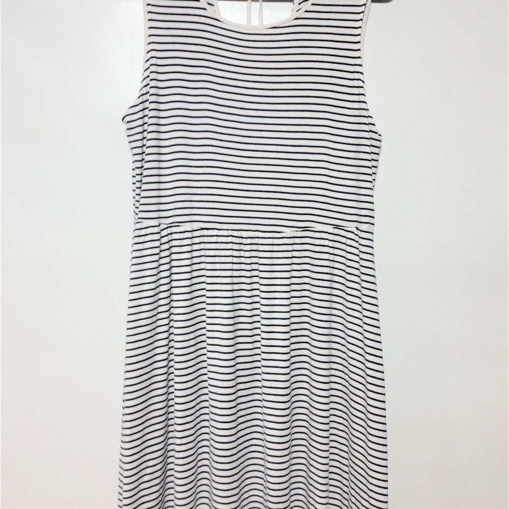 Old Navy Navy & White Striped Summer Dress - size L
